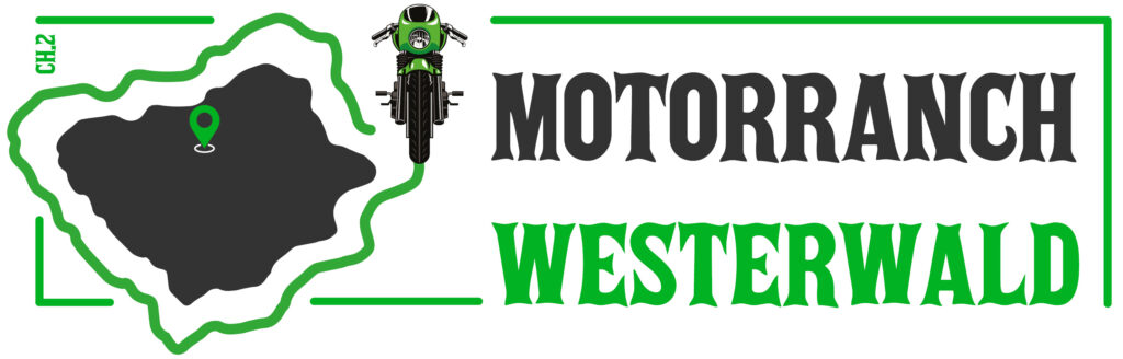 Logo van Motorranch Westerwald, home is where you park your bike. 